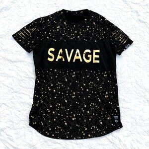Phat Farm Gold Black Large Tee Shirt